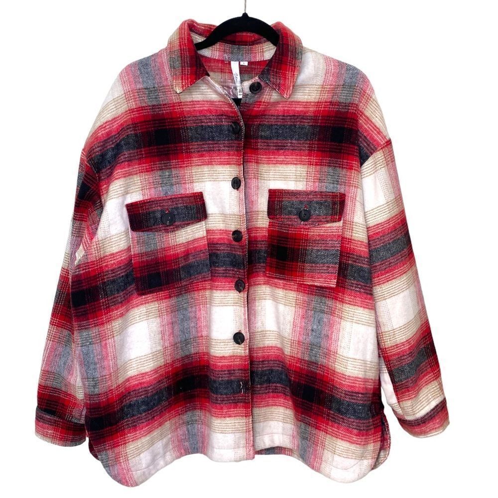 ELAN Riley Plaid Jacket / Shacket - Picture 11 of 13